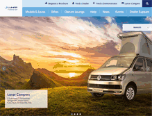Tablet Screenshot of lunarcaravans.com